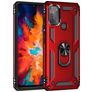Mobigear Armor Ring Motorola Moto G50 Hoesje Hardcase Backcover Shockproof met Ringhouder - Rood