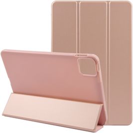 Mobigear Tri-Fold Gel iPad Air 11 Inch (2024) Hoes TPU,Kunstleer Bookcase - Roségoud