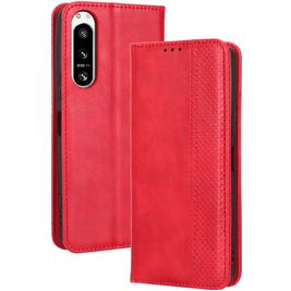 Mobigear Sensation Sony Xperia 5 IV Hoesje Bookcase Portemonnee - Rood