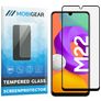 Mobigear Premium Samsung Galaxy M22 Glazen Screenprotector - Case Friendly - Zwart