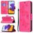 Mobigear Butterfly Samsung Galaxy A22 5G Hoesje Bookcase Portemonnee - Magenta