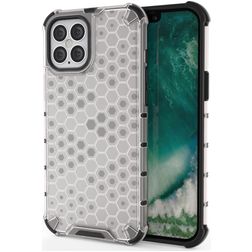 Mobigear Honeycomb iPhone 12 Pro Hoesje Hardcase Backcover Shockproof - Grijs