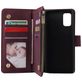 Mobigear Zipper Samsung Galaxy A41 Hoesje Bookcase Portemonnee - Rood