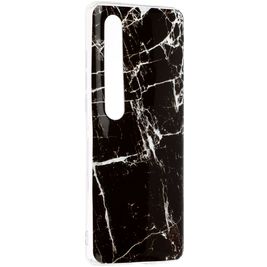 Mobigear Marble Xiaomi Mi 10 Hoesje Flexibel TPU Backcover - Zwart