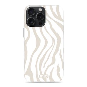 MIO iPhone 15 Pro MagSafe Hoesje Hardcase Backcover - Sandy Zebra