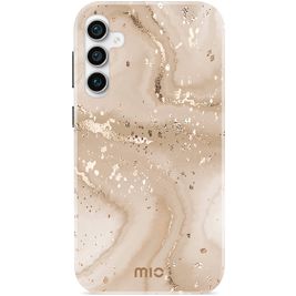 MIO Samsung Galaxy S23 FE MagSafe Hoesje Hardcase Backcover - Gold Marble
