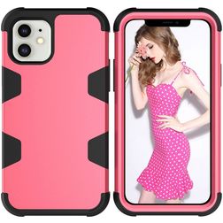 Mobigear Ultra Tough iPhone 12 Mini Hoesje Hardcase Backcover Shockproof - Magenta