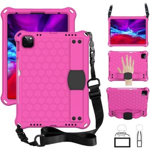Mobigear HexStrap iPad Air 11 Inch (2026) Hoes EVA Schuim Backcover + Schouderband - Rood