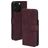 Mobiparts Classic Wallet MagSafe iPhone 16 Pro Max MagSafe Hoesje Bookcase Portemonnee - Velvet Red
