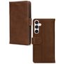 Mobilize Wallet Samsung Galaxy S23 FE Hoesje Echt Leer Bookcase Portemonnee - Bruin