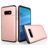 Mobigear Card Samsung Galaxy S10e Hoesje Hardcase Backcover Shockproof met Pasjeshouder - Roségoud
