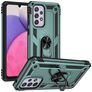 Mobigear Armor Ring Samsung Galaxy A33 Hoesje Hardcase Backcover Shockproof met Ringhouder - Groen
