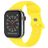 Mobigear Sport Dual Siliconen Apple Watch Bandje Druksluiting - 49/46/45/44 mm - Geel