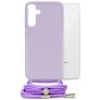 Mobilize Lanyard Gelly Samsung Galaxy S24 Plus Flexibel TPU Hoesje met koord - Pastel Purple