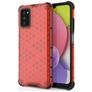 Mobigear Honeycomb Samsung Galaxy A03s Hoesje Hardcase Backcover Shockproof - Rood