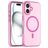 Mobigear Shockproof iPhone 16 Plus MagSafe Hoesje Flexibel TPU Backcover - Roze