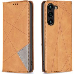 Mobigear Rhombus Slim Samsung Galaxy S24 Plus Hoesje Bookcase - Cognac