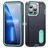 Mobigear Rugged Stand iPhone 14 Hoesje Hardcase Backcover Shockproof met Standaard - Donkerblauw