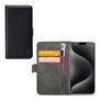 Mobilize Classic Gelly Wallet iPhone 15 Pro Hoesje Bookcase Portemonnee - Zwart
