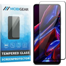 Mobigear Premium POCO X5 Glazen Screenprotector - Case Friendly - Zwart