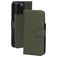 Mobiparts iPhone 16 Pro Max MagSafe Hoesje Echt Leer Uitneembare 2in1 Bookcase Portemonnee - Groen