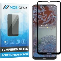 Mobigear Premium Nokia G10 Glazen Screenprotector - Case Friendly - Zwart