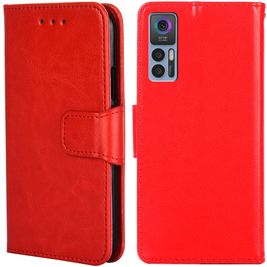 Mobigear Wallet TCL 30 Plus Hoesje Bookcase Portemonnee - Rood