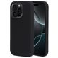 Mobiparts iPhone 16 Pro Siliconen Hoesje Backcover - Zwart