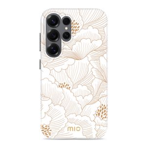 MIO Samsung Galaxy S25 Ultra MagSafe Hoesje Hardcase Backcover - White Roses