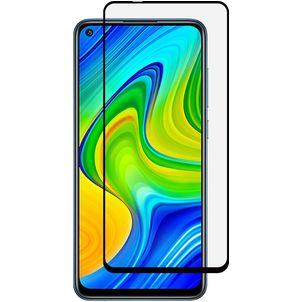 Mobigear Premium Xiaomi Redmi Note 9 Glazen Screenprotector - Case Friendly - Zwart
