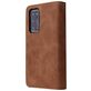 Mobigear Zipper Huawei P40 Hoesje Bookcase Portemonnee - Bruin