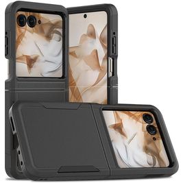 Mobigear Heavy Armor Motorola Razr 50 Hoesje Hardcase Backcover Shockproof - Zwart