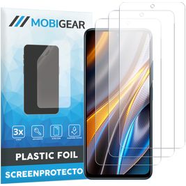 Mobigear POCO X4 GT Screenprotector Folie - Case Friendly (3-Pack)