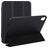 Mobigear Tri-Fold Gel iPad Mini 6 (2021) Hoes TPU,Kunstleer Bookcase - Zwart