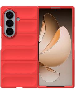 Mobigear Bumpy Samsung Galaxy Z Fold 8 Ultra Hoesje Flexibel TPU Backcover - Rood