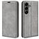 Mobigear Retro Slim Samsung Galaxy S25 FE Hoesje Bookcase Portemonnee - Grijs