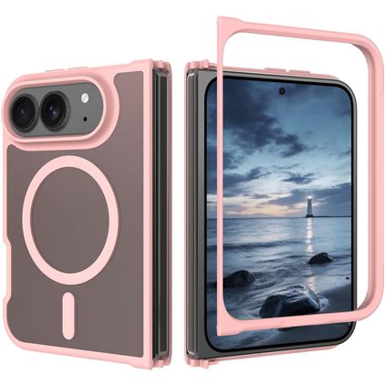 Mobigear Shockproof iPhone Duo MagSafe Hoesje Hardcase Backcover - Roze