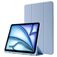 Mobigear Tri-Fold Gel iPad Air 11 Inch (2024) Hoes TPU,Kunstleer Bookcase + Stylus Houder - Blauw