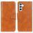 Mobigear Classy Samsung Galaxy A54 Hoesje Bookcase Portemonnee - Cognac
