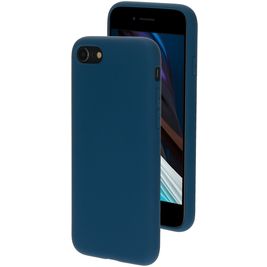 Mobiparts iPhone SE (2022) Siliconen Hoesje Backcover - Blueberry Blue Mobiparts iPhone SE (2022) Siliconen Hoesje Backcover - Blueberry Blue