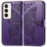 Mobigear Butterfly OPPO Reno 12 Pro Hoesje Bookcase Portemonnee - Paars