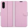 Mobigear Classic Sony Xperia 10 III Hoesje Bookcase Portemonnee - Roze