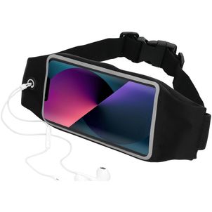 Mobiparts Comfort Fit Belt Telefoonhouder Hardlopen iPhone 13 Sport Hoesje Neopreen Heuptas - Zwart