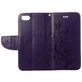 Mobigear Flowers iPhone SE (2020) Hoesje Bookcase Portemonnee - Paars