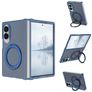 Mobigear 360 Rotating Ring Samsung Galaxy Z Fold 8 Ultra MagSafe Hoesje Hardcase Backcover met Ringhouder - Blauw