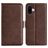 Mobigear Slim Magnet iPhone 16 Hoesje Bookcase Portemonnee - Bruin