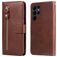 Mobigear Zipper Samsung Galaxy S23 Ultra Hoesje Bookcase Portemonnee - Bruin