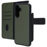 Mobiparts Samsung Galaxy A56 Hoesje Echt Leer Uitneembare 2in1 Bookcase Portemonnee - Groen