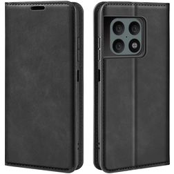 Mobigear Retro Slim OnePlus 10 Pro Hoesje Bookcase Portemonnee - Zwart