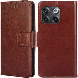 Mobigear Wallet OnePlus 10T Hoesje Bookcase Portemonnee - Bruin